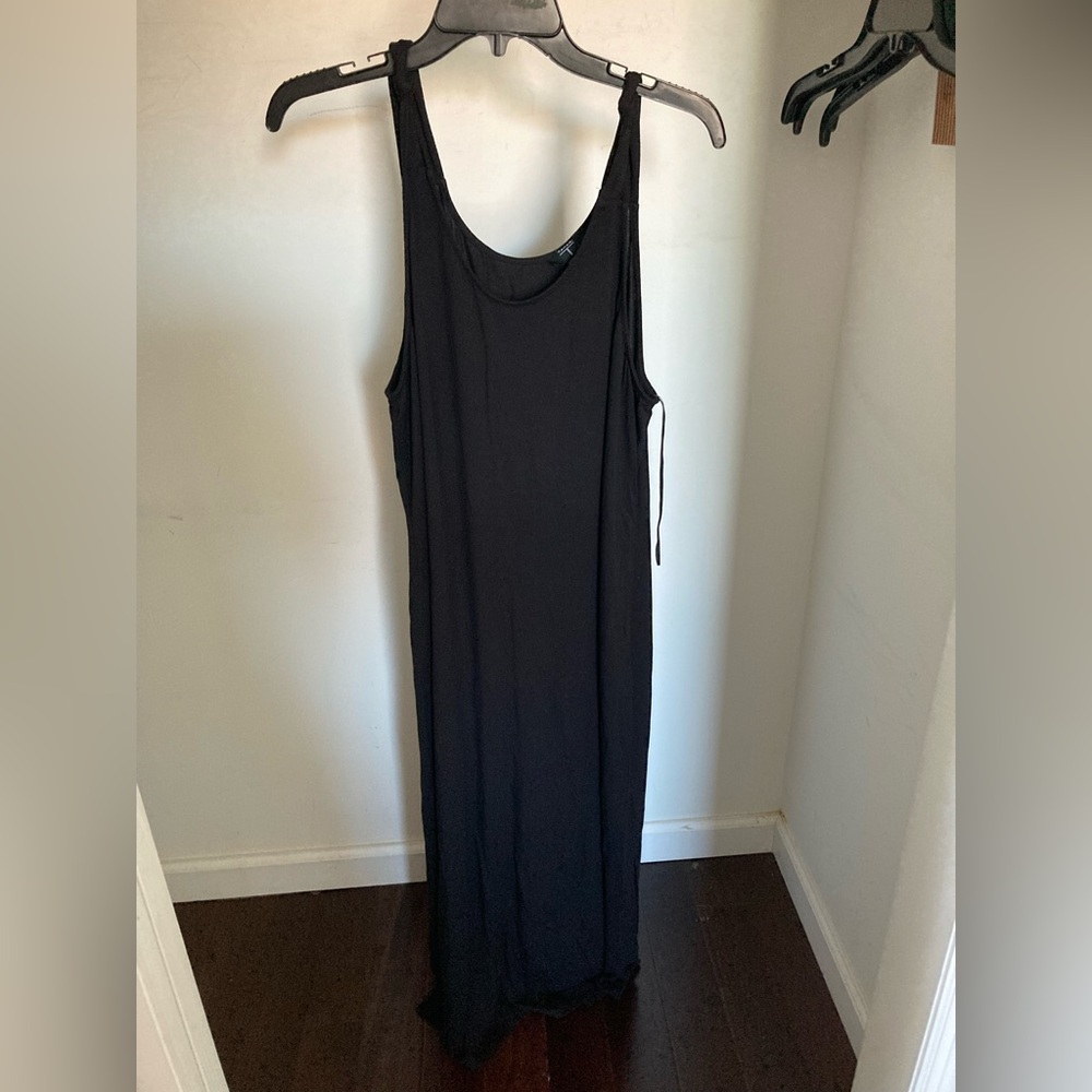 Black Sleeveless Maxi Dress tahari xlarge